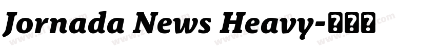 Jornada News Heavy字体转换